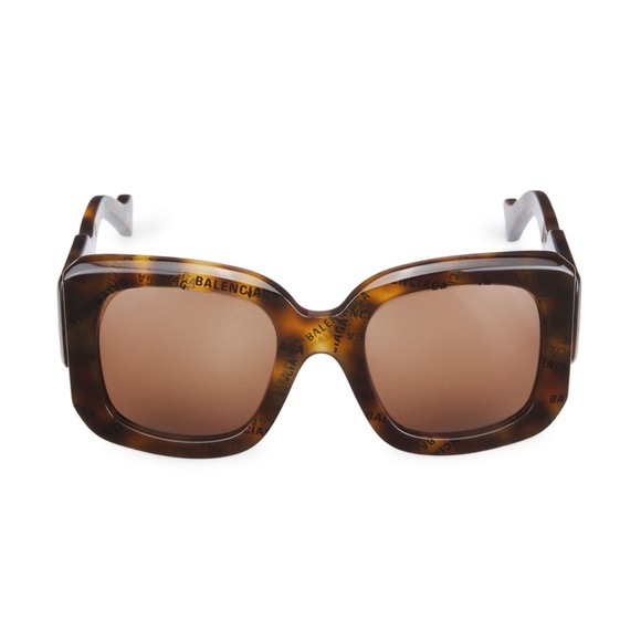 BALENCIAGA Paris D-Frame Sunglasses Havana  Brown - Picture 15 of 16